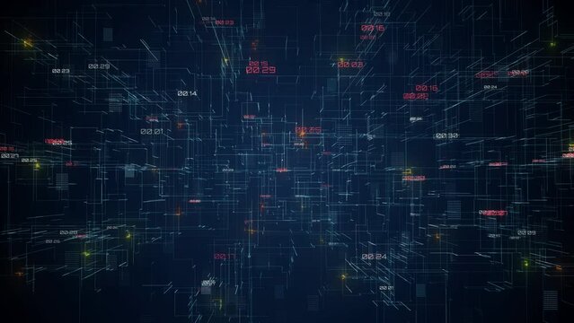 Digital tecnology backgound with Hud elements