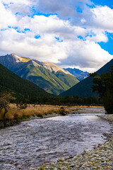 Mountain scenery in New Zealand