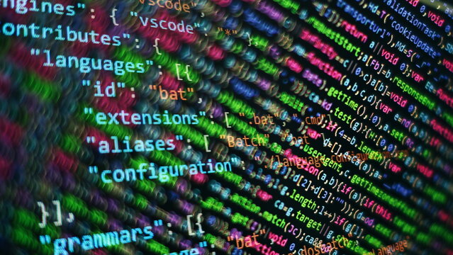 web developing programming language for website coding. mixed media background