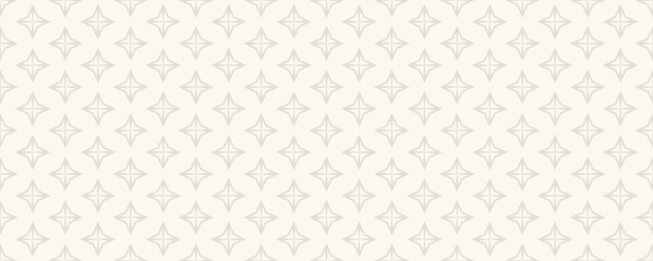 Background pattern with simple geometric ornament on white background. Vector image