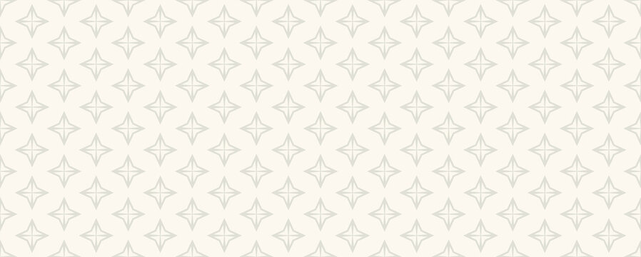 Background pattern with simple geometric ornament on white background. Vector image