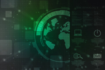 Binary Code Background, Digital Abstract technology background, flowing number one and zero text in binary code format in technology background. Internet Big data Concept