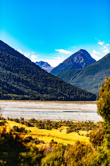 Mountain scenery in New Zealand