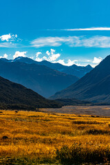 Mountain scenery in New Zealand