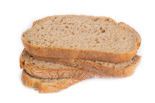 Sourdough bread on a white background (Turkish name; eksi maya ekmegi)
