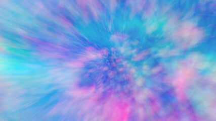 Abstract glowing fractal blue pink background.