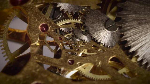 Endless Shiny Gears Clockwork Background