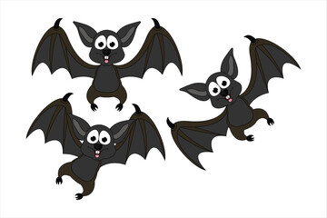 cute bat animal cartoon illustration