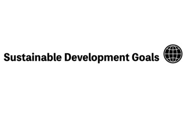 SDGs、タイトルイメージ、見出しに使える英字ロゴ、白黒