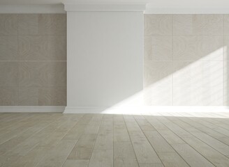 Modern interior design. 3D illustration