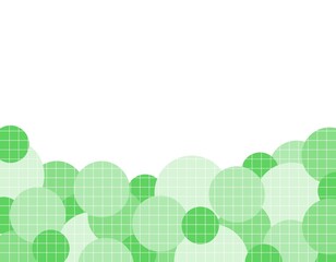 格子柄のたくさんの丸でできた背景素材