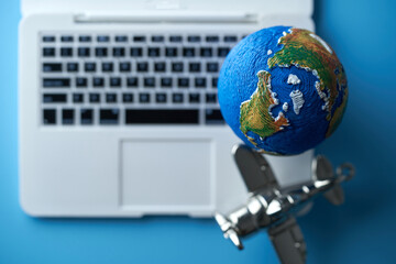 global technology - Globe  and Computer Keyboard