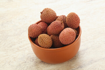 Sweet juice lychee tropical fruit