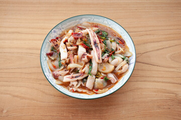 Stir Fried Squid with Basil