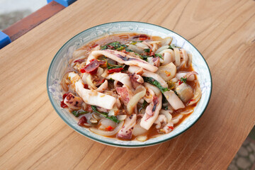 Stir Fried Squid with Basil