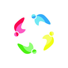 people comunity logo simple modern
