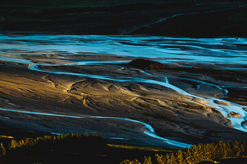 River patterns in landscape