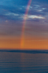 Rainbow over the ocean