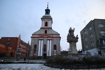 Fototapeta na wymiar The Old Church in Rybnik
