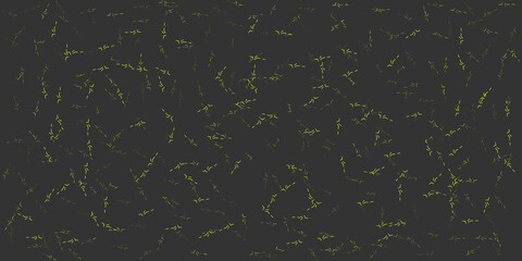 Abstract Neon Green Random Short Lines in Dark Background - Design, Pattern in Editable Vector Format