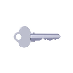 Key Flat Illustration. Clean Icon Design Element on Isolated White Background