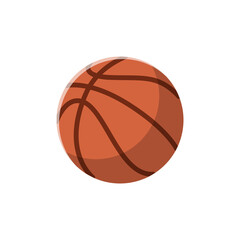 Fototapeta premium Basketball Flat Illustration. Clean Icon Design Element on Isolated White Background