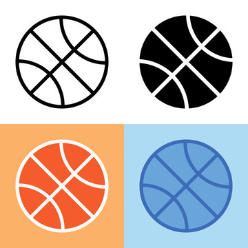 Illustration vector graphic of Basketball Icon. Perfect for user interface, new application, etc