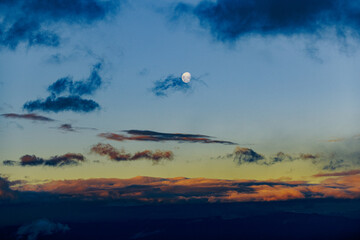 Sunset in the mountains