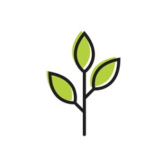 Green leaf logo