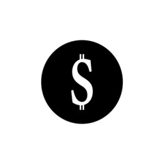 dollar symbol logo vector illustration
