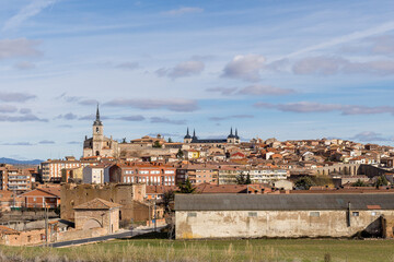 Obraz premium Panoramic views of the village of Lerma in the province of Burgos, Spain