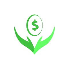 dollar symbol logo vector illustration