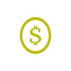 dollar symbol logo vector illustration