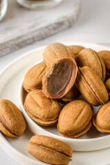 cookies nuts with condensed milk