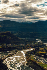 Mountain landscape in New Zealand
