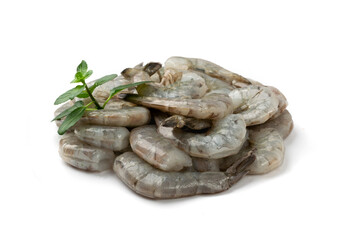 Fresh Shrimp Tails Isolated