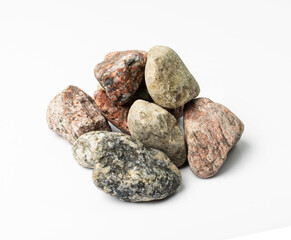 Stone Sea Pebbles Isolated
