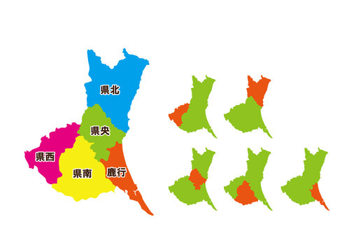 茨城県地区分割　セット