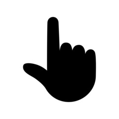 Hand touch, tap or click icon. Hand pointer. Vector illustration