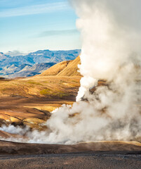 Aerial the Land of fire and ice Iceland