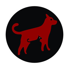  ANIMAL DOG  VECTOR LOGO 