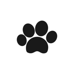 Fototapeta na wymiar dog footprint logo vektor template
