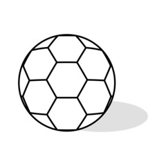 Soccer, football ball symbol, single goal isolated design vector illustration, web game  object