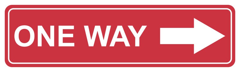 One way caution icon, safety health button, covid virus warning vector illustration