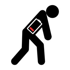 Tired man icon, sleep emotion tired sign, bored concept symbol, graphic vector illustration