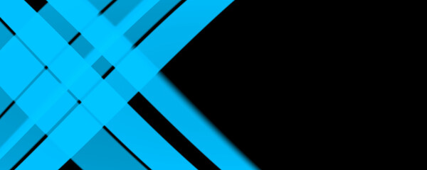Fototapeta premium Abstrakter Hintergrund Banner 8K blau, hell, dunkel, schwarz, weiß, grau Strahl, Laser, Nebel, Streifen, Gitter, Quadrat, Verlauf