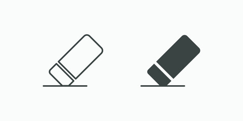 Rubber, eraser icon vector symbol