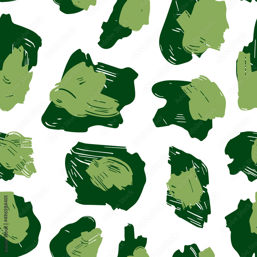 Aufkleber the texture of the leopard spots. leopard pattern for textiles. green spots on a white background. p