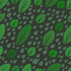 Modern design green leaves texture.