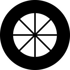 pie chart glyph icon